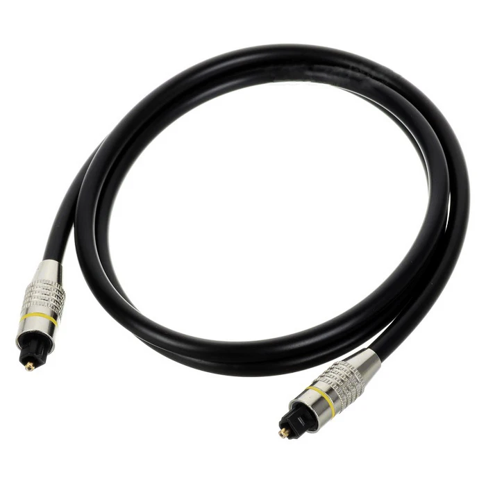 

Digital Optical Audio Toslink Male to Toslink Male Audio Cable Gold Connector 1m