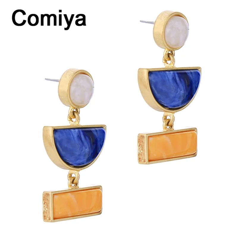 Comiya массивные ювелирные изделия Brincos Para As Mulheres серьги для женщин пластиковая