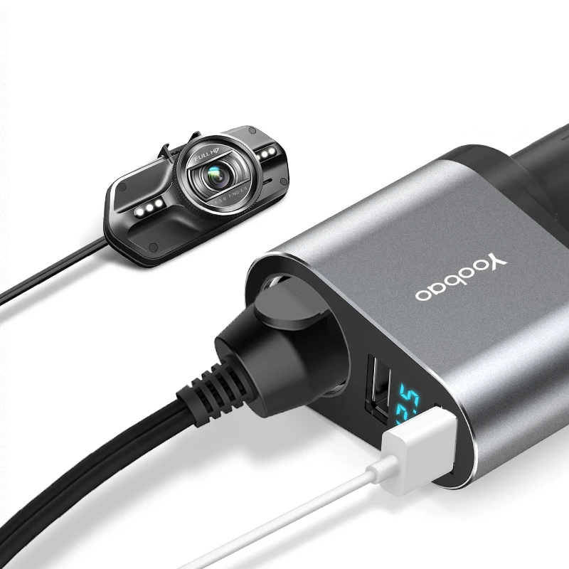 Yoobao YB209 автомобильное Зарядное устройство с двойным USB портом 2.4А автомобильная