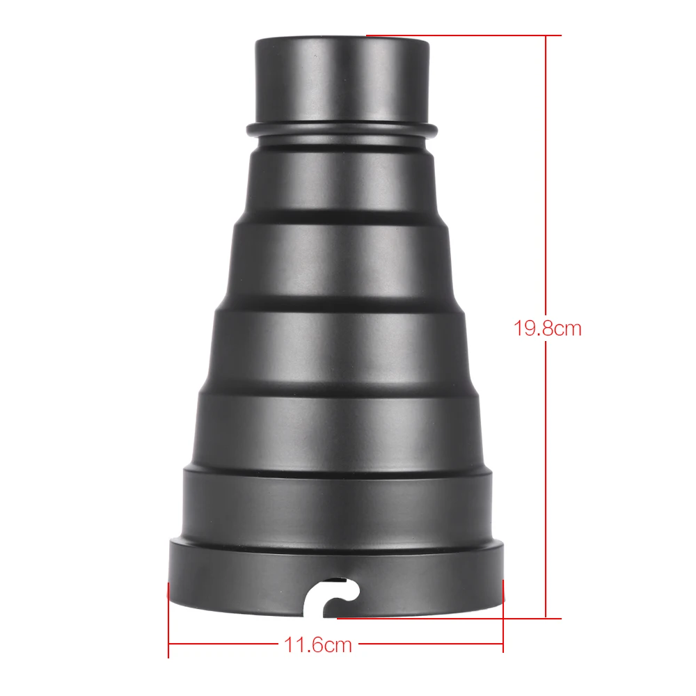Snoot с сотовой сеткой Набор цветных фильтров для Elinchrom /Impact EX/Calumet Genesis/ Interfit EX Flash Strobe