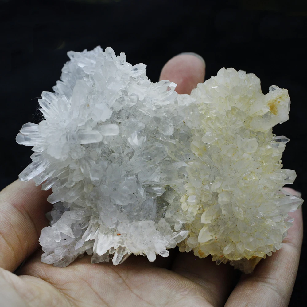 

Rare! 200g Natural Two-tone Quartz Clear Cluster Mineral Specimen Rough Crystal Cluster Reiki Healing Crystal Stone Hoem Decora