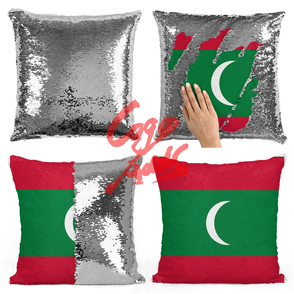 

Maldives home decoration accessories room decoration cushion cover throw pillows reversible mermaid sequin pillow case cover
