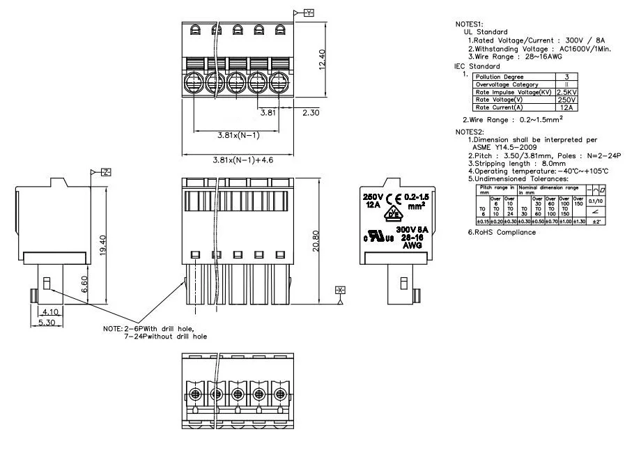 KF2EDGKD 3,81 2P~ 12P PCB PUG-IN клеммные блоки 15EDGKD 3,81 мм 2PIN~ 12PIN FK-MCP 1,5/2-ST-3, 81 1851041 PHOENIX DEGSON KEFA