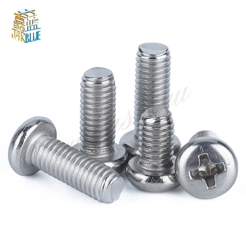 

Hot 5Pcs M8 ISO7045 DIN7985 GB818 304 Stainless Steel Cross Recessed Pan Head Screws Phillips Screws