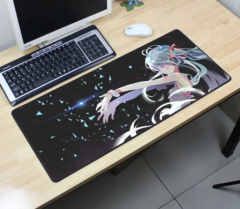 Size700x300x2mm Коврик для мыши Hatsune Miku, 700x300 мм, игровой коврик для мыши, геймерский коврик для мыши, дешевый коврик, клавиатура, компьютерная мышь, лучшие игровые коврики - Цвет: Size700x300x2mm