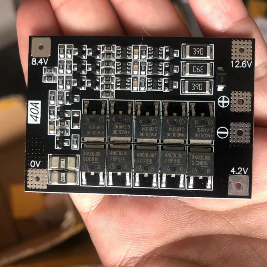 2S 3S 4S li-ion 3,7 в Lifepo4 3,2 В 18650 литиевая батарея Защитная плата баланс 15A 20A 50A 80A 160A BMS буровая лампа запуск двигателя