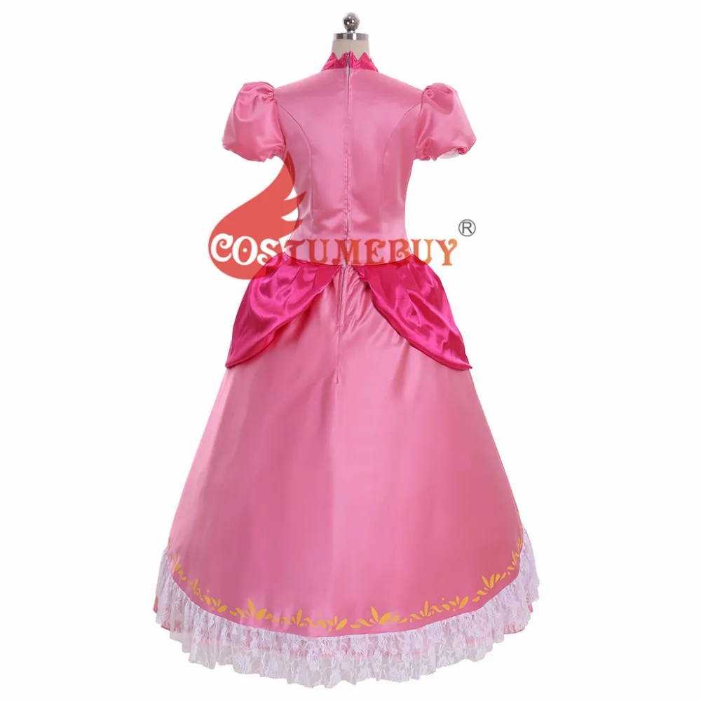 Costumebuy Марио Персик платье принцессы косплей женская бальное платье платья для женщин розовый Хэллоуин костюм Индивидуальный заказ