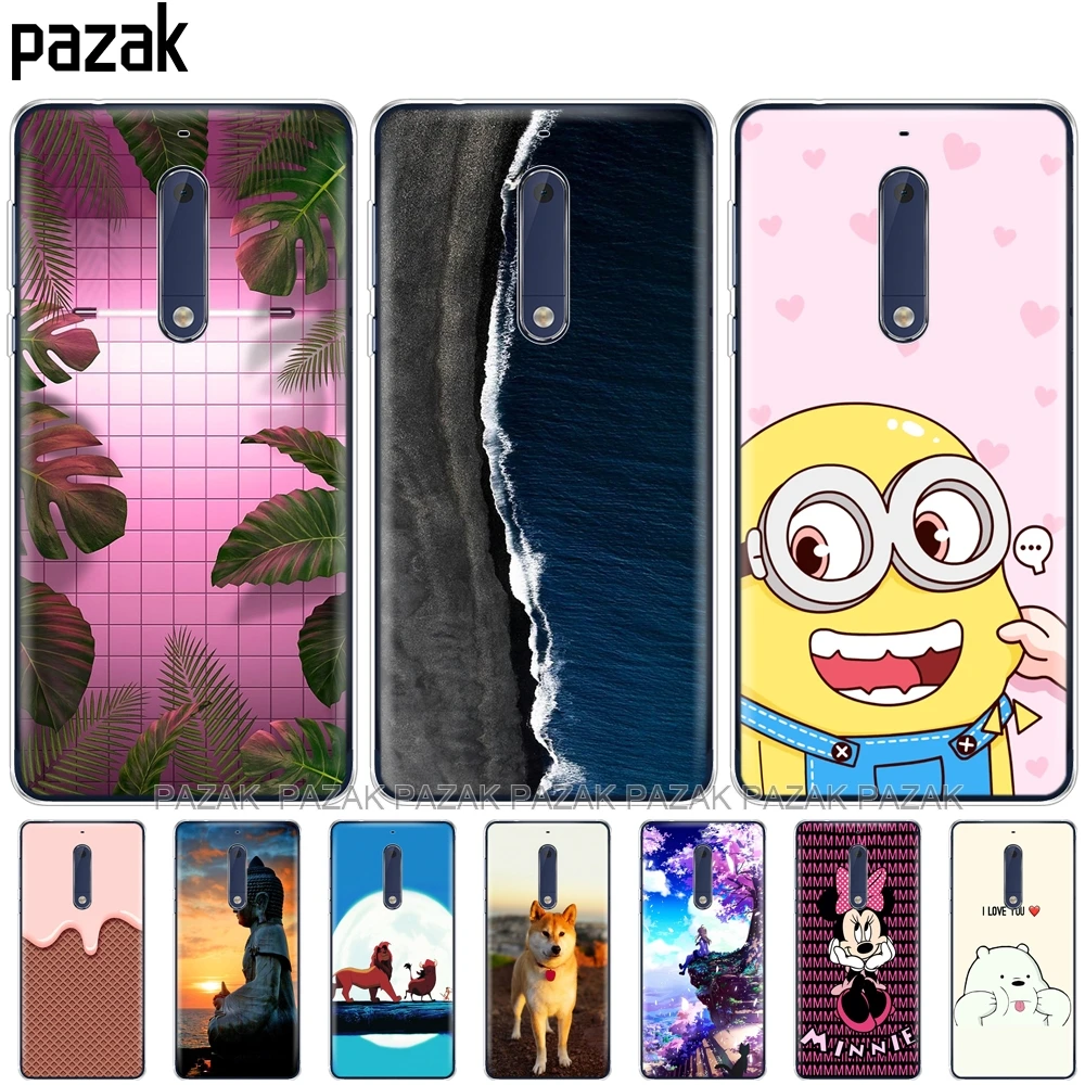 Силиконовый чехол для Nokia 1 2 2,1 3 3,1 5 5,1 plus Мягкий ТПУ задняя крышка trnsparent противоударный чехол Бампер корпус pop
