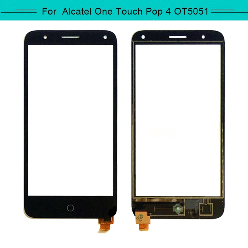 Тест 20 шт сенсорная панель для Alcatel Pop4 Pop 4 5051D 5051J 5051M сенсорный экран стекло