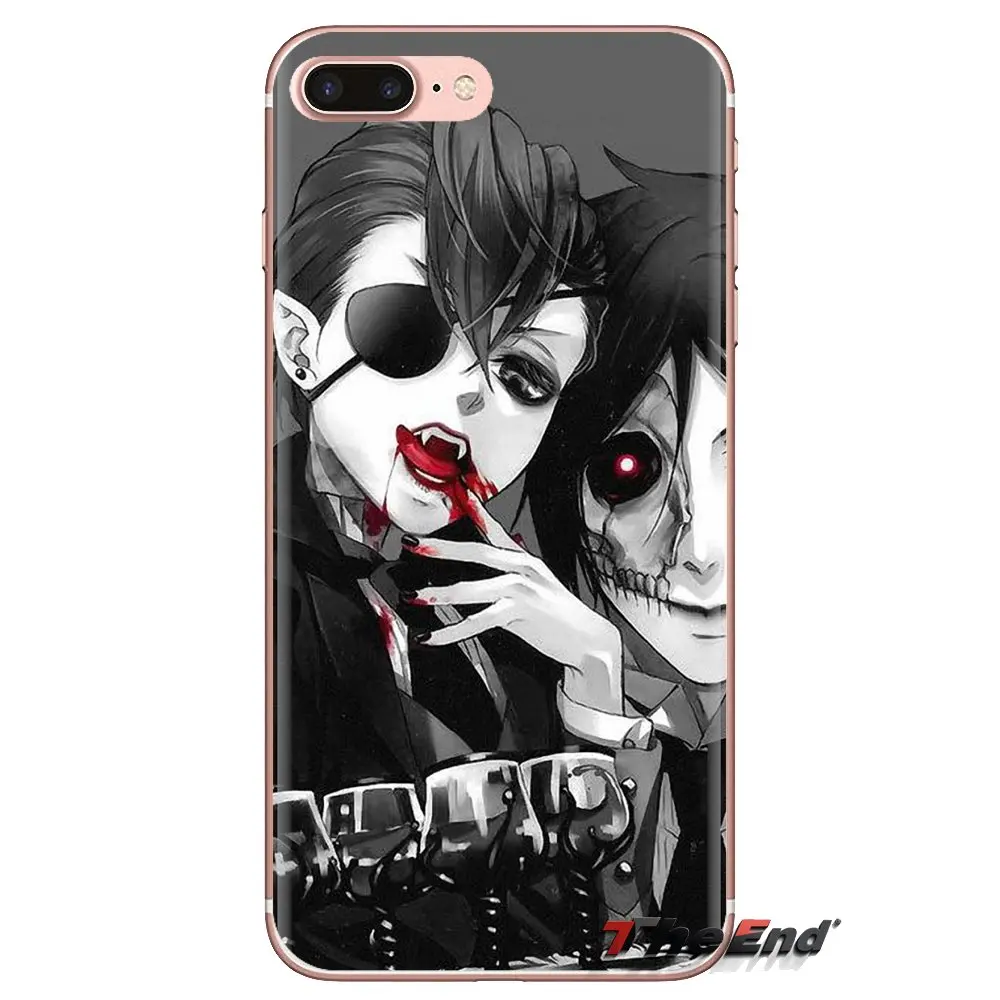 Черный Дворецкий Ciel Phantomh Sebastian для Sony Xperia Z Z1 Z2 Z3 Z5 compact M2 M4 M5 C4 E3 T3 XA Huawei Mate 7 8 Y3II чехол