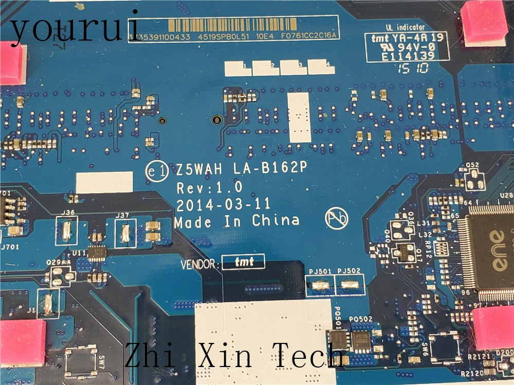 Оригинальная материнская плата yourui Z5WAH стандарта DDR3 для ноутбука Acer Aspire 100%