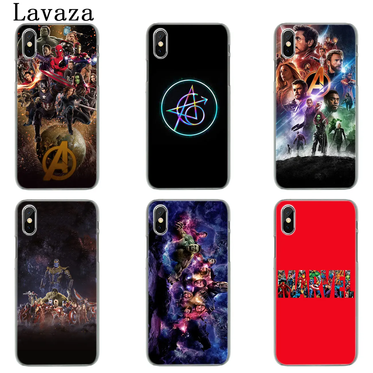 Lavaza Avengers Endgame logo Marvel Thanos Cool Hard Phone Case for iPhone XR X XS 11 Pro Max 10 7 8 6 6S 5 5S SE 4S 4 Cover | Мобильные
