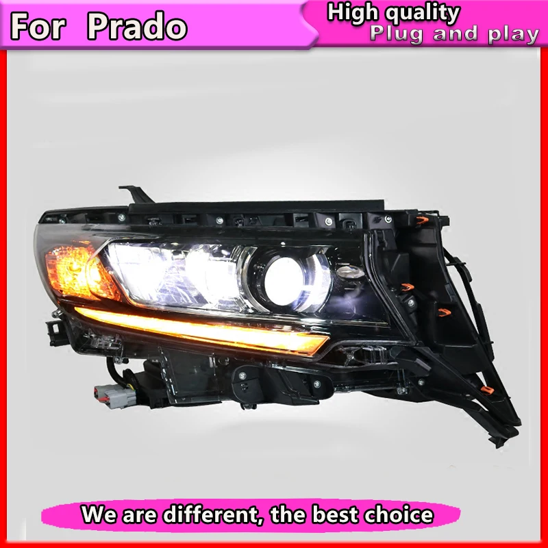 Автомобильный Стайлинг для Prado спереди светильник головной s Toyota LC200 2018