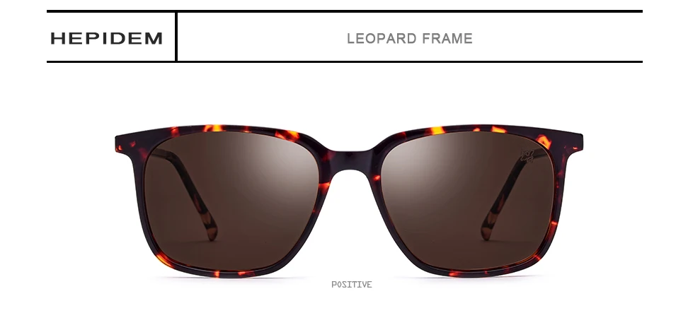 Ацетатные солнцезащитные очки мужские Поляризованные брендовые дизайнерские модные Квадратные Зеркальные корейские Солнцезащитные очки для женщин 5203