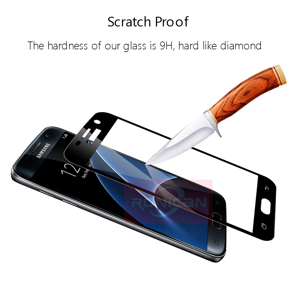 Закаленное стекло с покрытием всего экрана для Samsung Galaxy J3 J5 J7 2017 2016 A3 A5 on J2 Prime