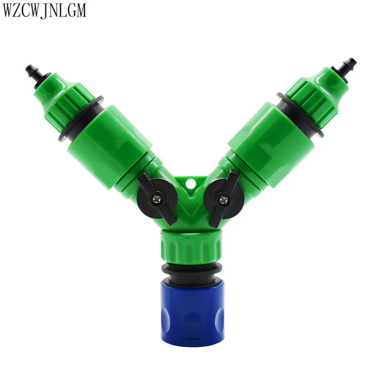 2 сторонний адаптер для полива сада Y Type садовый смеситель дозатор шлангов в