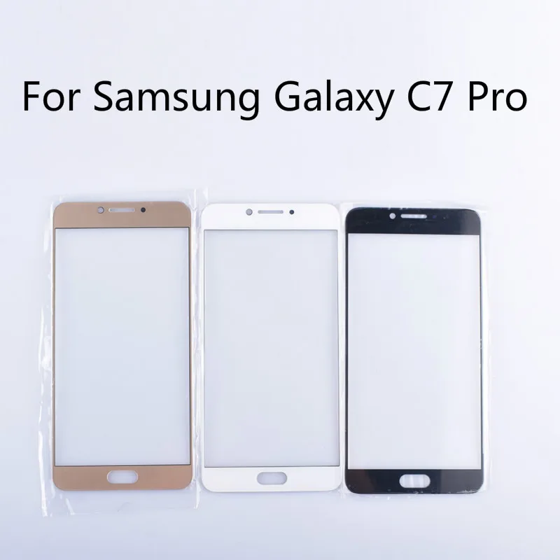 Переднее стекло сенсорного экрана для Samsung Galaxy C7 Pro C7010 сенсорная панель переднее