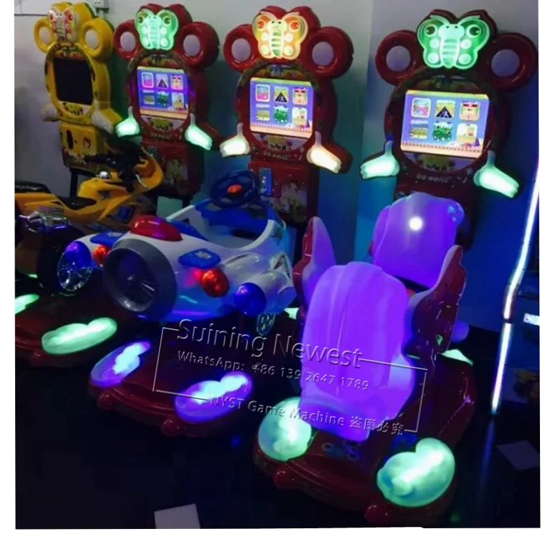 NYST Крытый парк развлечений игровой центр 3D качели машина плоская монета