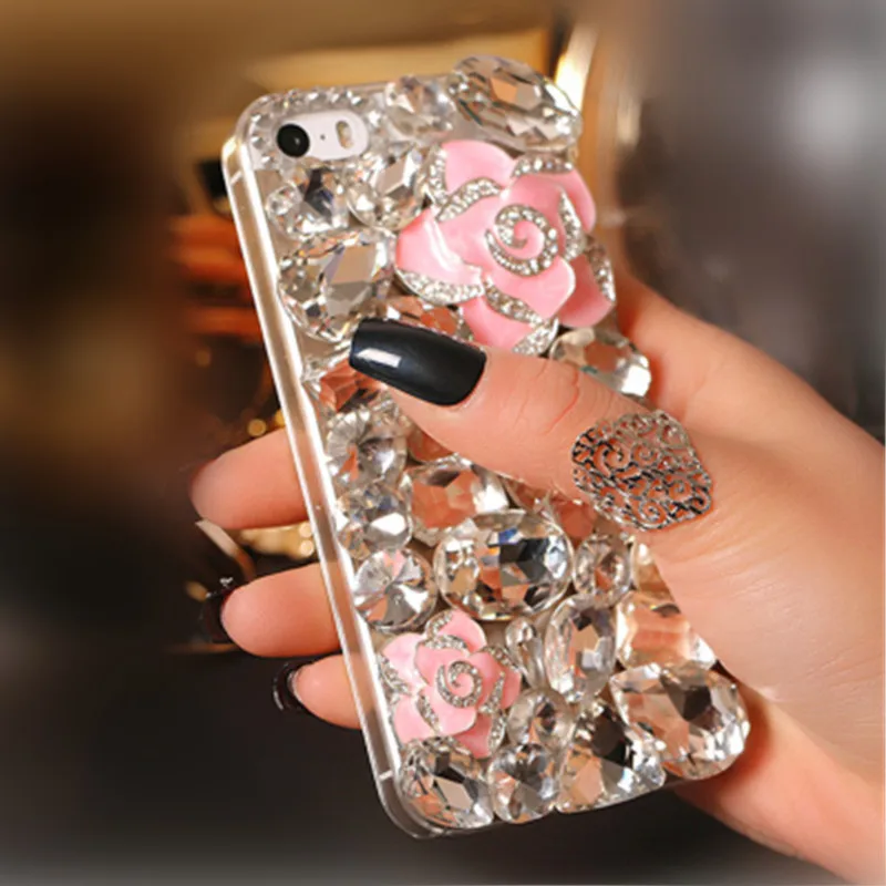 1Pcs Fasion Case For iphone 6 6s 7 8 Plus Luxury Crystal Rhinestone Bling Full Diamond Gemstone Glitter Phone X | Мобильные телефоны