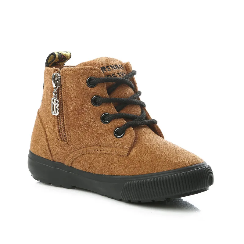 Детские зимние ботинки обувь для девочек мальчиков модные с мягкой подошвой