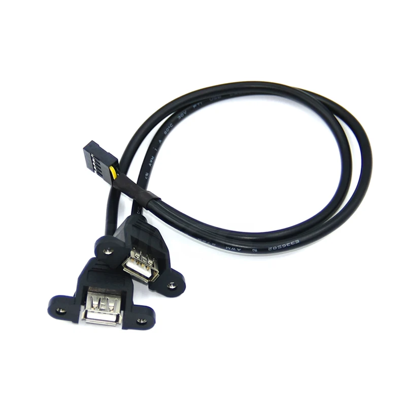 

2 шт., разъем адаптера, материнская плата usb, задний Удлинительный кабель USB 2,0