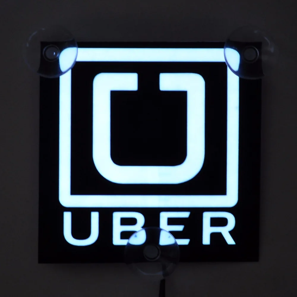 TRICOLOUR 2x Uber el flashing car sticker glow on can window with 5V USB Inverter #TQ407 | Автомобили и мотоциклы