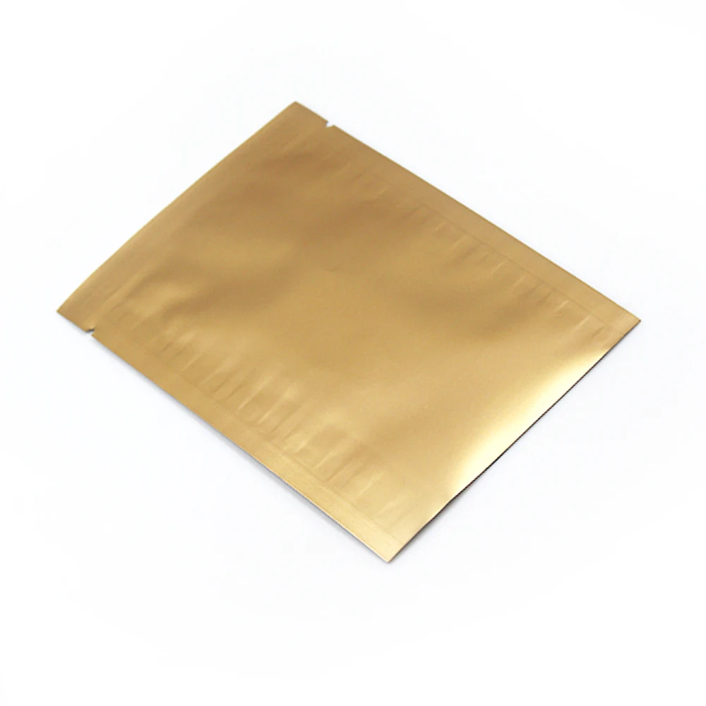 DHL оптовая продажа матовые белые/золотистые пакеты из чистого майлара вакуумные