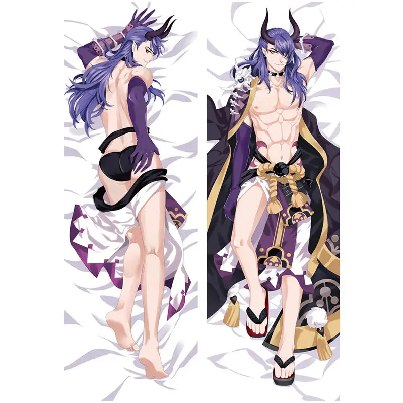 2 Новинка, аниме Подушка onmyoji, наволочки для подушки с надписью смерти, двухсторонние наволочки с принтом, крутые, для мальчиков, обнимающие, постельные принадлежности для тела, наволочки - Цвет: 2