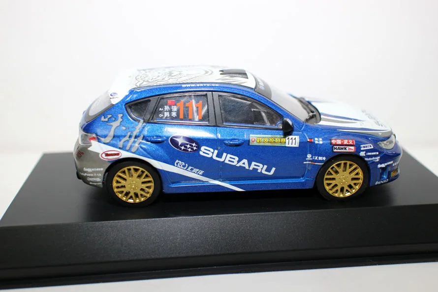 Классическая литая под давлением игрушка модель 1:43 SUBARU WRX STI Rally Гоночная машина