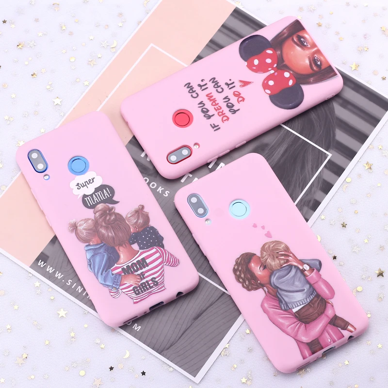Для Samsung S8 S9 S10 S10e S20 Plus Note 8 9 10 A7 A8 принцессы Одежда для мамы папы и ребёнка Конфеты