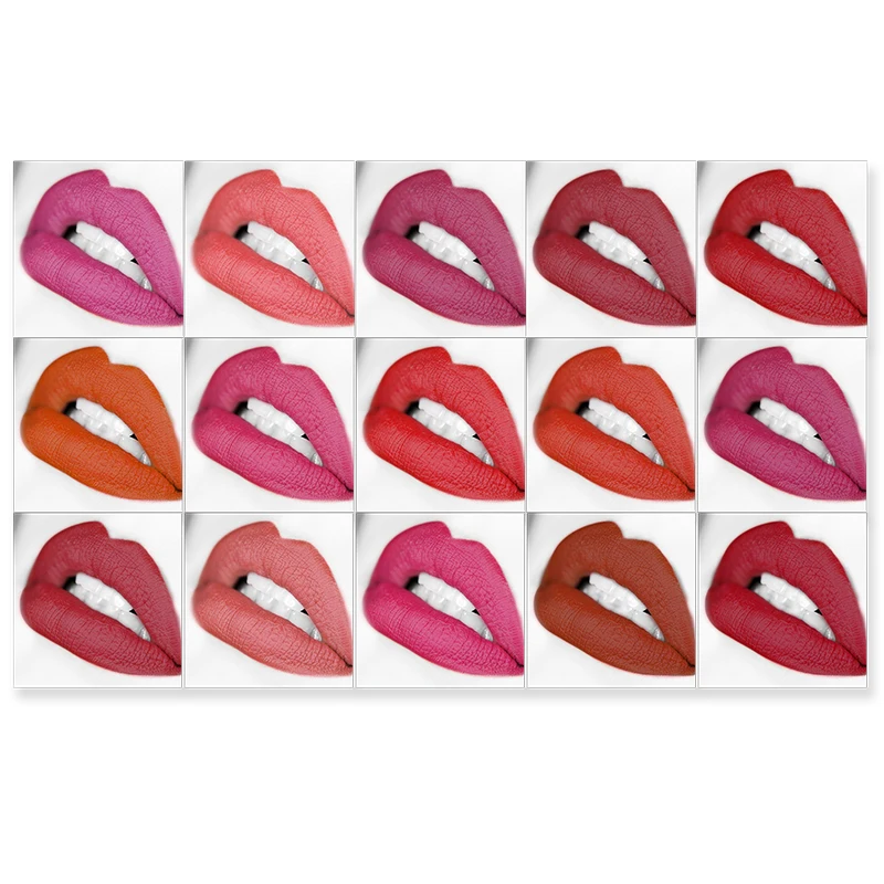 Матовая помада MISS ROSS водостойкая многоцветная палитра 15 цветов |