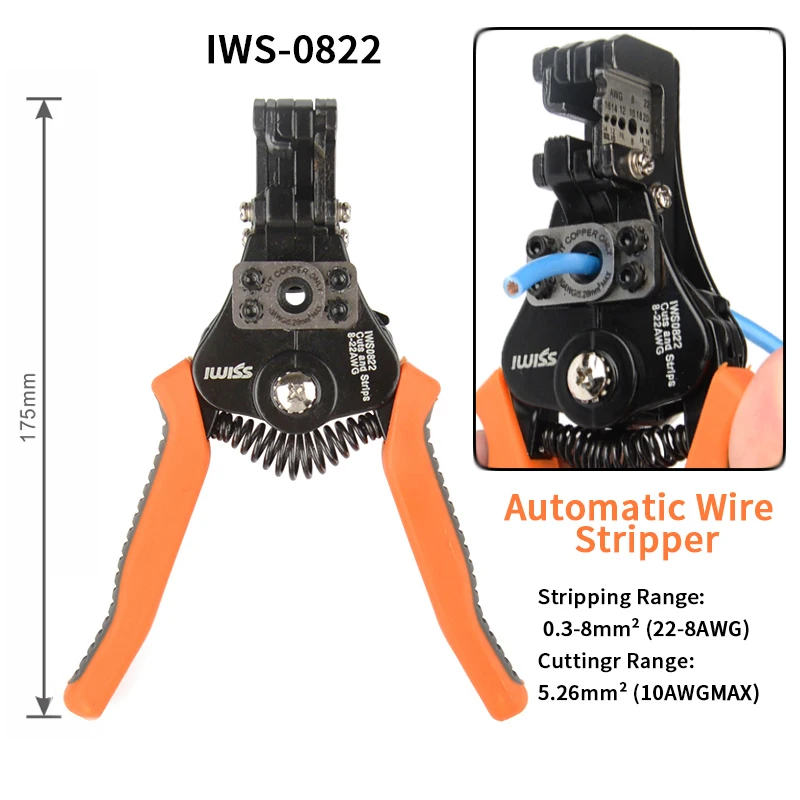 IWS 0822/HS 700B автоматические плоскогубцы провода зачистки многофункциональный