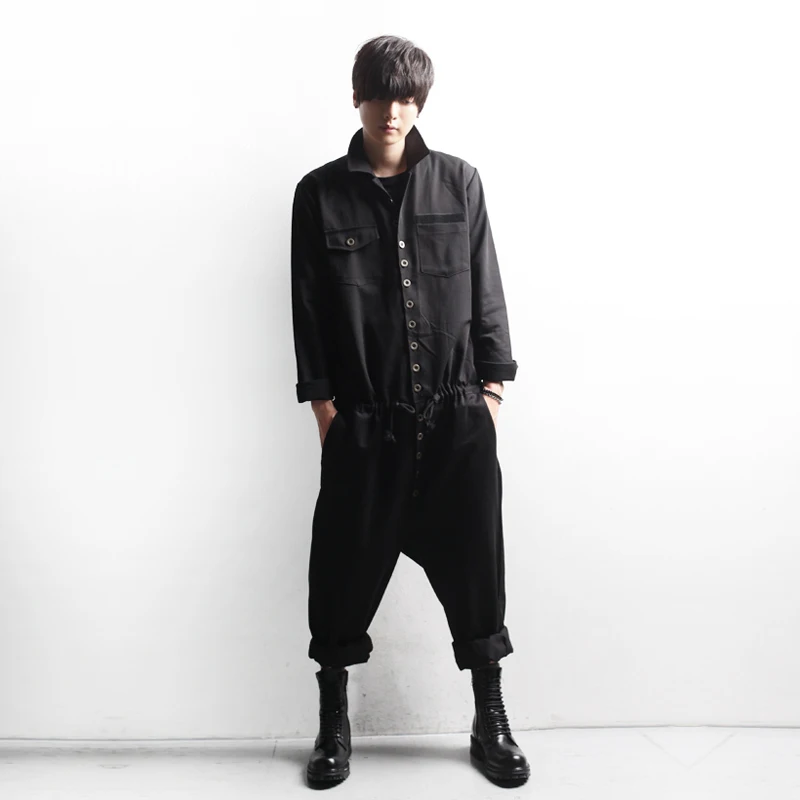 Новинка 2021 мужские модели подиума винтажный комбинезон для инструментов рабочая