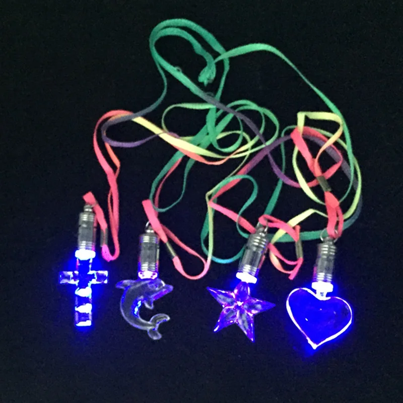24 шт. Led Хрустальная подвеска светящееся ожерелье подходит для кемпинга, вечерние, банкеты, концерты, бары и места для использования ночью