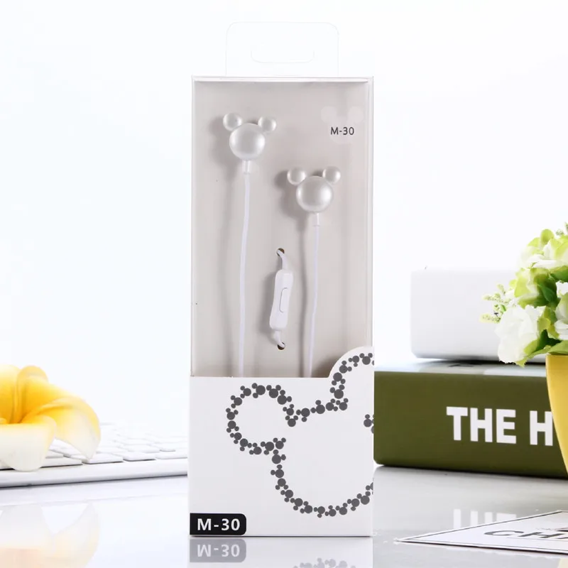 Cartoon Mickey In-Ear Earphone for iphone Mp3 Mp4 cell phone computer 3.5mm plug clear bass | Электроника