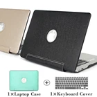Чехол для ноутбука apple MacBook Air Pro, 11, 12, 13, 15 дюймов, из искусственной кожи