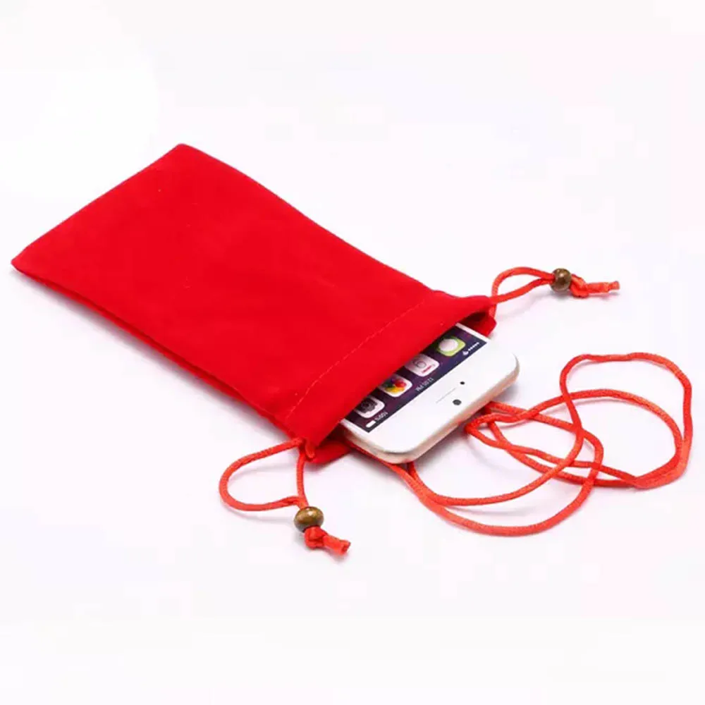SUBIN Cotton velvet Cell Phone bag shoulder strap bag Wallet Pouch Neck Strap Handbag Leisure cloth bag fit for 4.8/7