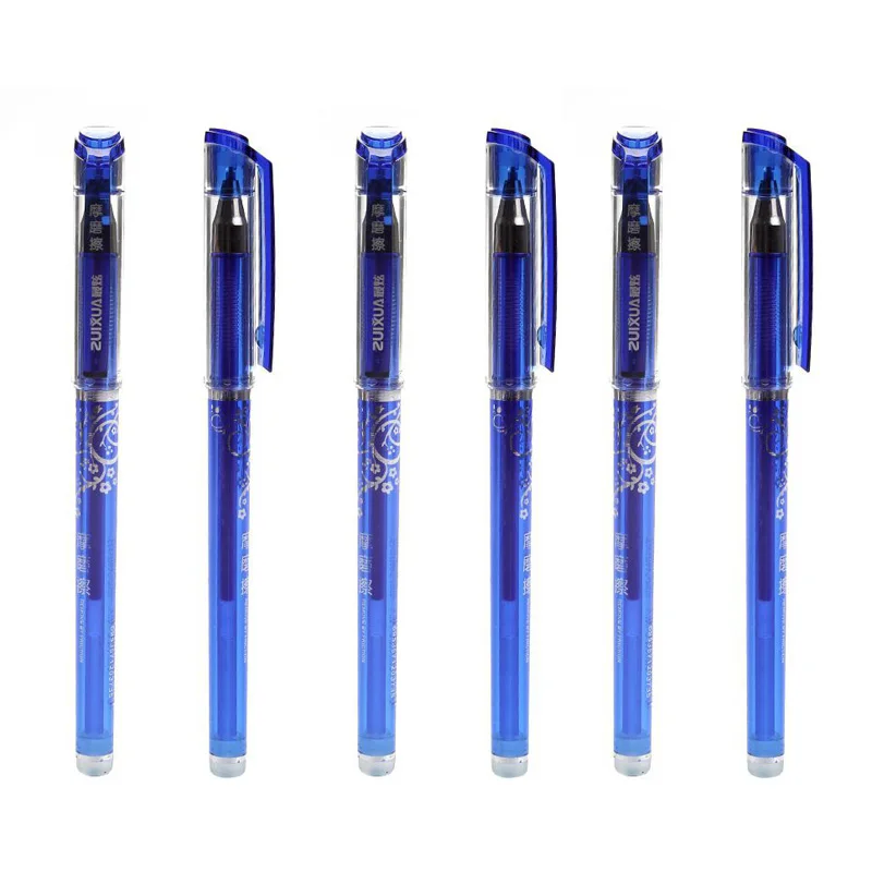 6 Blue 3 шт./компл. со стирающимися чернилами гелевая ручка lapices tinta jel kalem stylo effacable Пенне cancellabili канцелярские papelaria материал Эсколар милый - Цвет: 6 Blue