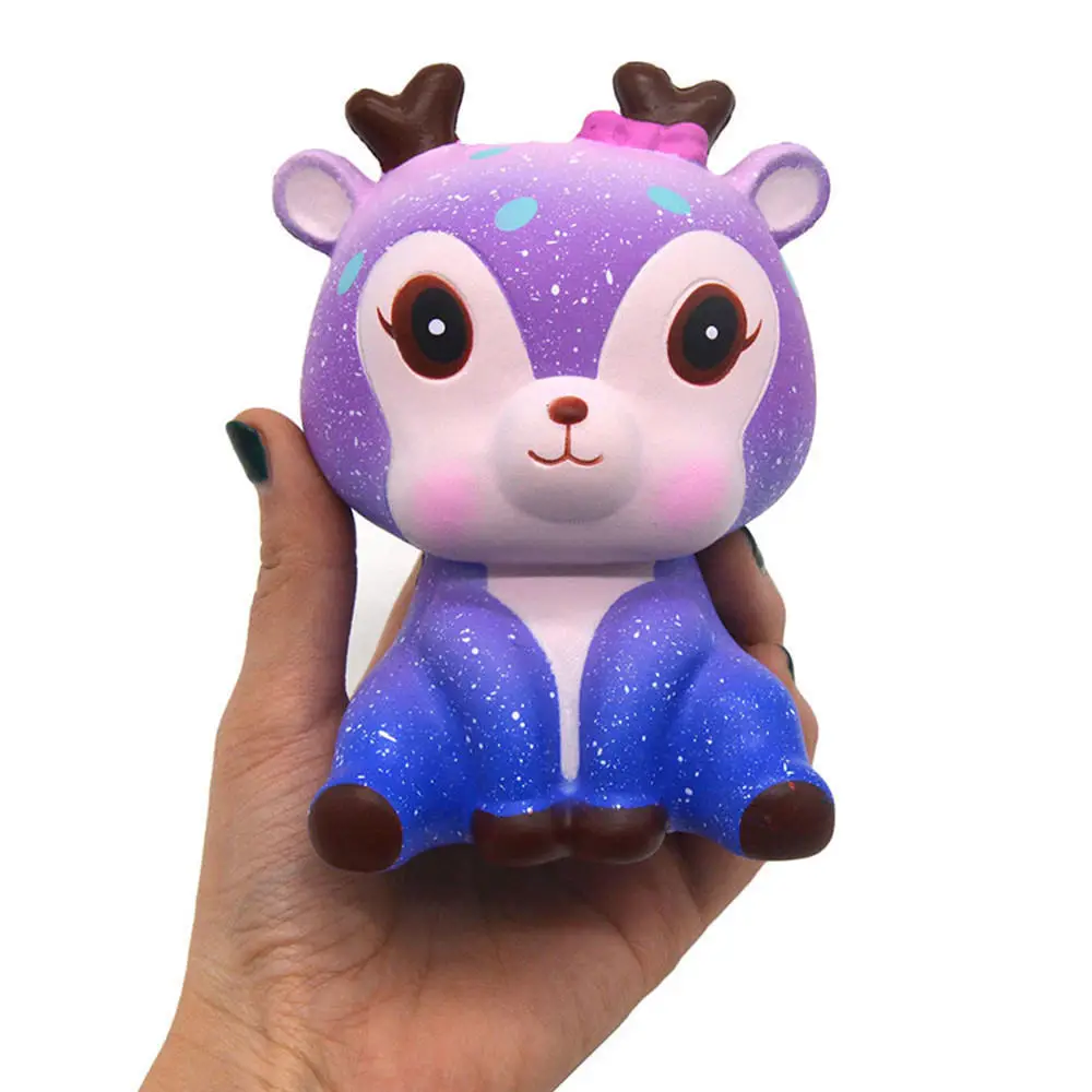 Антистресс Fun игрушки Kid Взрослые Подарочные Мальчики Kawaii олень Squishy Slow