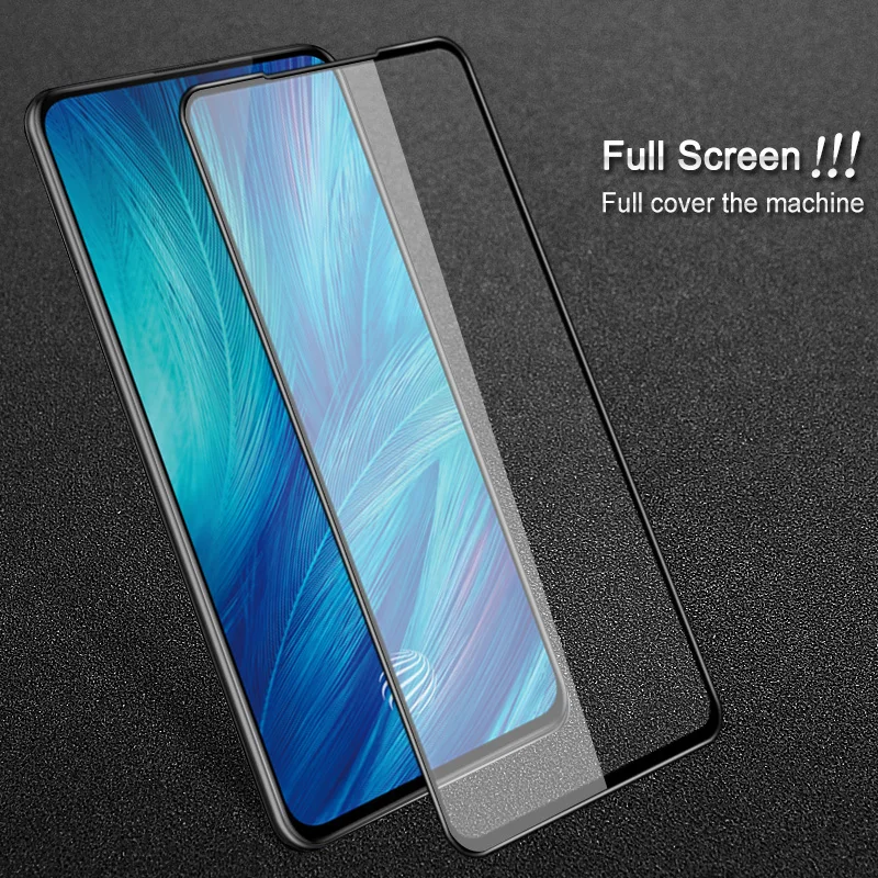 Закаленное стекло с полным клеем для Vivo X27 Pro Защитная пленка Glass|Защитные стёкла и