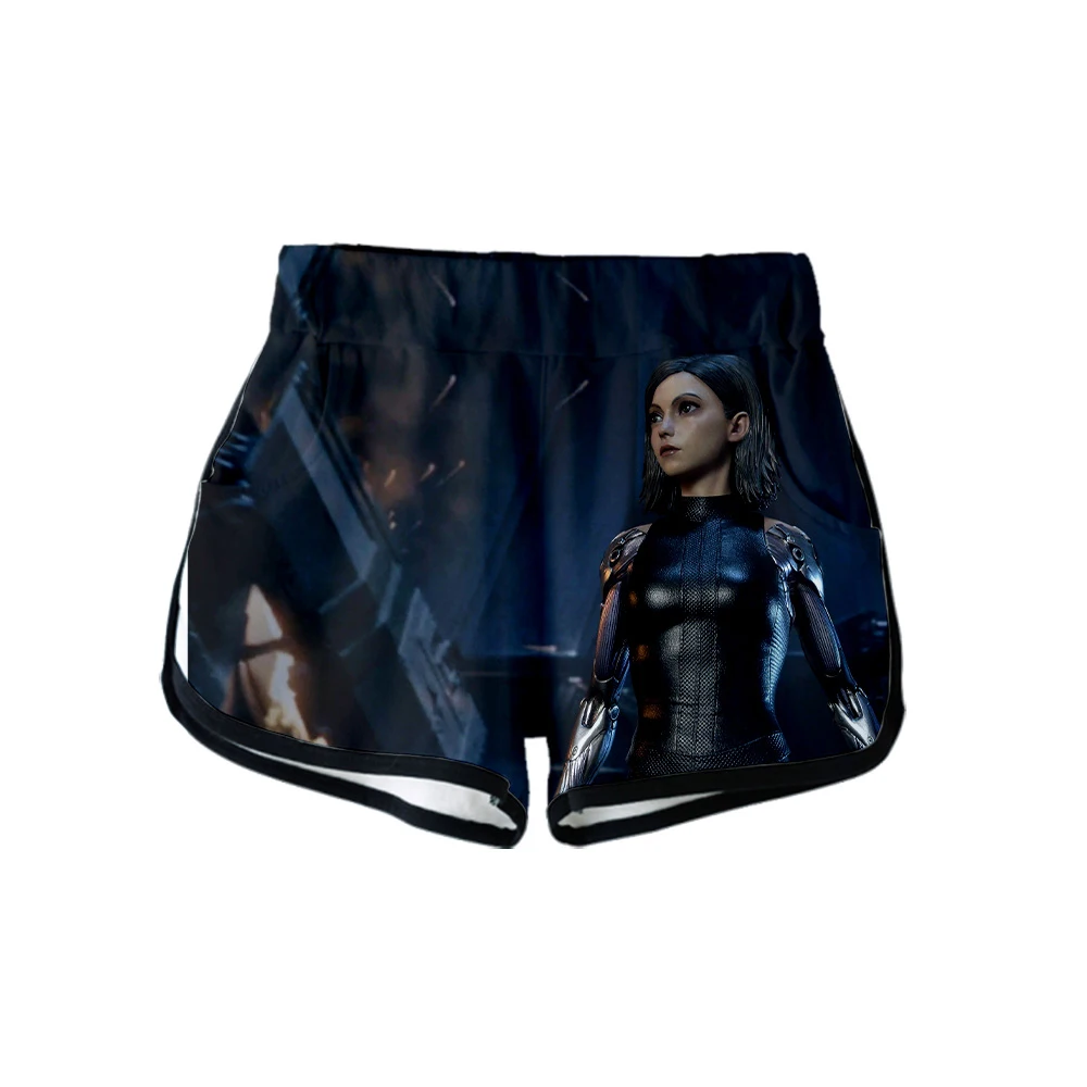 Alita Battle Angel 3D печатные женские шорты модные повседневные в уличном стиле 2019 Лидер