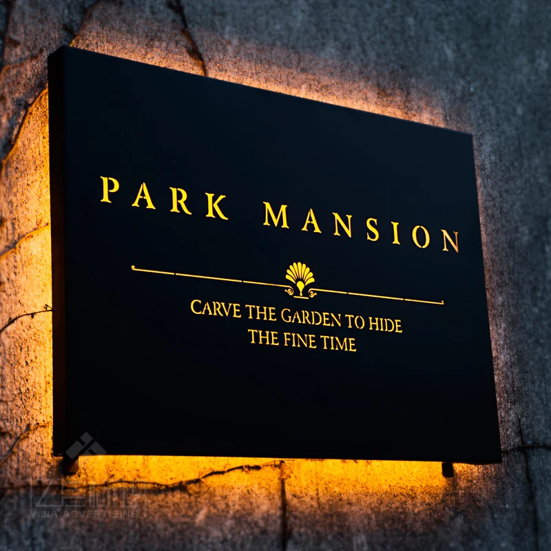 Светодиодный светильник Signbord из нержавеющей стали 304 с подсветкой вывеска для