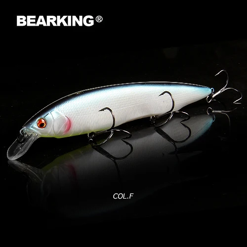 M160-F BEARKING 160 мм 30 г Горячая приманки для ловли рыбы, разные цвета, minnow crank, Вольфрам система веса(wobbler) модель воблер - Цвет: M160-F