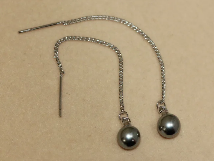 Italina Rigant 2014 новое поступление 18 К настоящее позолоченные серьги с имитацией перл