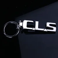 CLS Брелоки новые для Mercedes Benz A B C E S GL брелоки SLK GLK CLS GLC ML AMG 3D автомобильный брелок для ключей металл кольцо брелок кольца - Название цвета: CLS