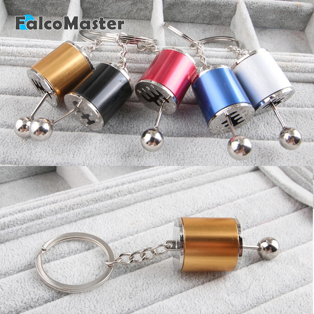 Key chain Car Gear Box Stick Metal Rings Keyring Keyfob Imitation 6 Speed Manual Shift Knob Gift | Автомобили и мотоциклы