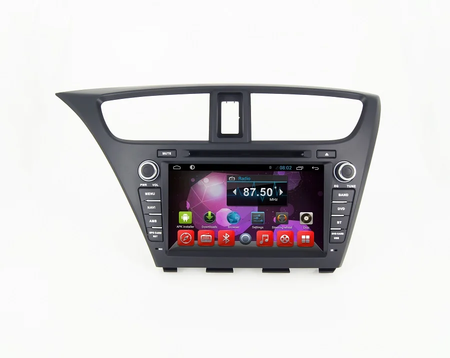 Navirider Android 8.1.0 Восьмиядерный автомобильный dvd-плеер для Honda Civic gps+ glosnass мультимедийное головное устройство Стерео Авторадио