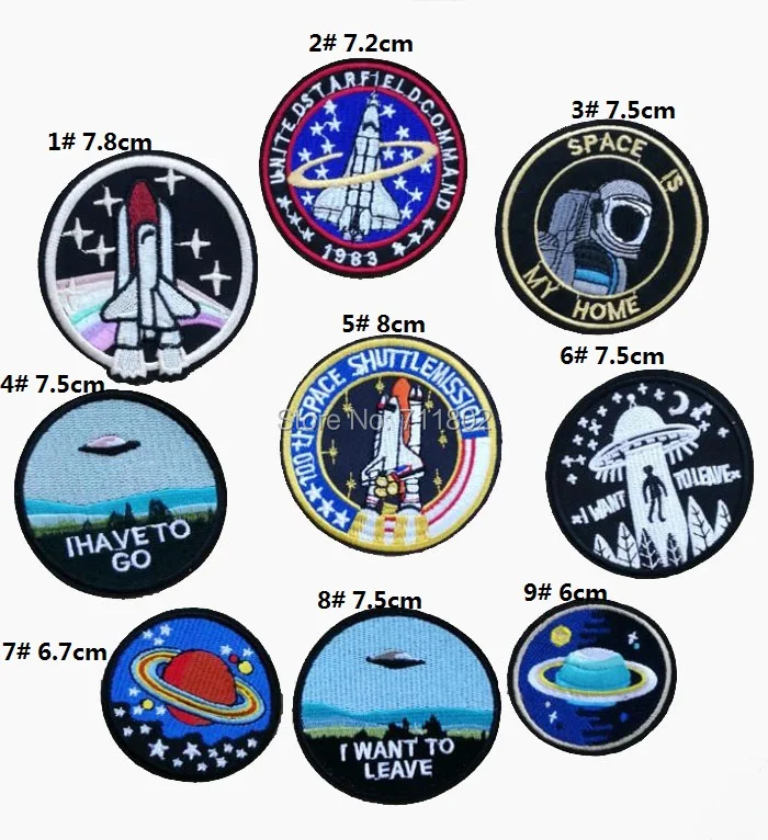 Star iron on patches air force diver Badge I WAN TO LEAVE I HAVE TO GO SPACE-это аксессуары для одежды с вышивкой для дома