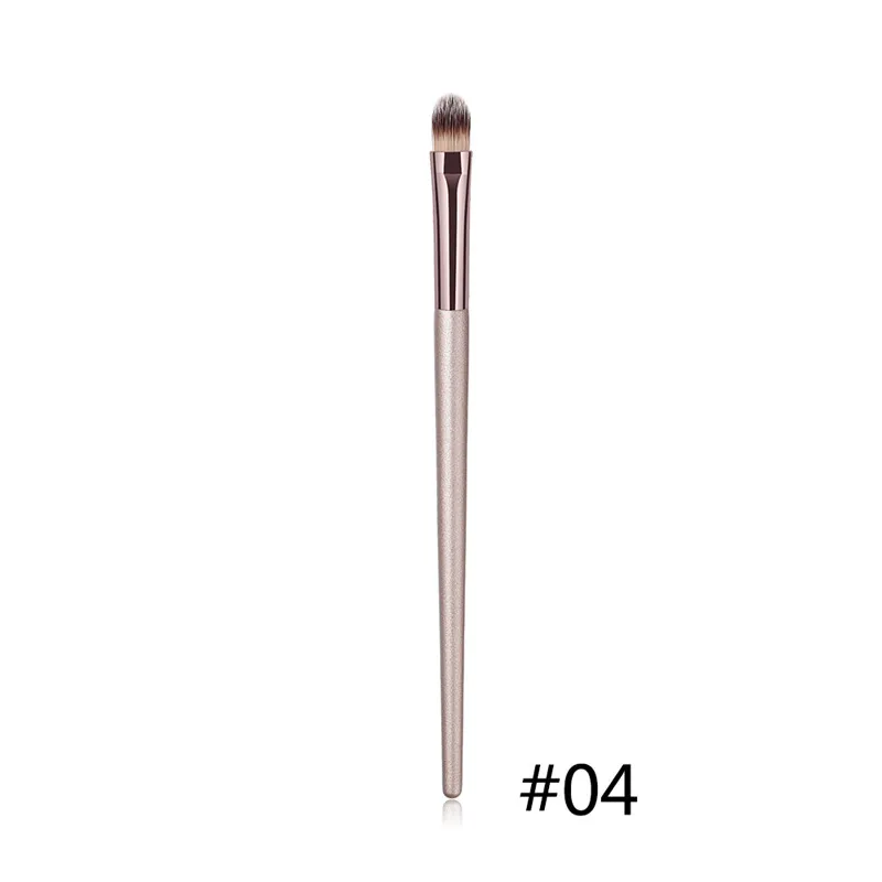 Concealer 04 1 шт. Многофункциональный бледно-палевый, золотистый, с деревянной ручкой, средний макияж, угловая Рассыпчатая кисть для пудры - Handle Color: Concealer 04