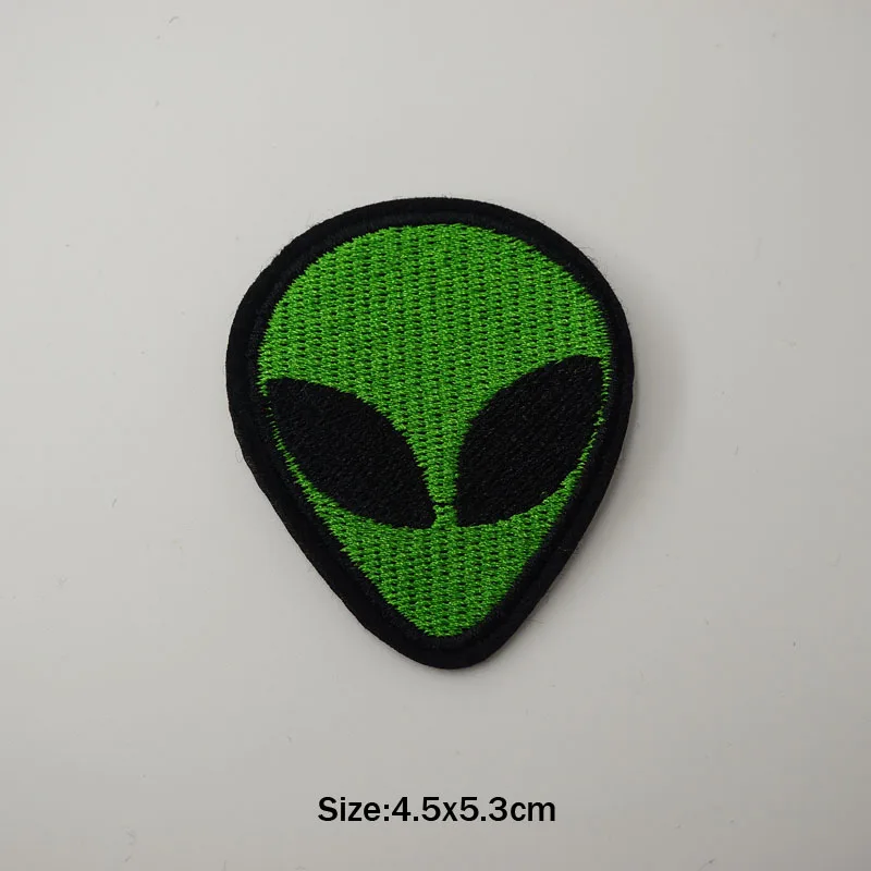 Нашивки Alien Space Eyes с вышивкой аппликация для шитья курток одежды наклейки значок